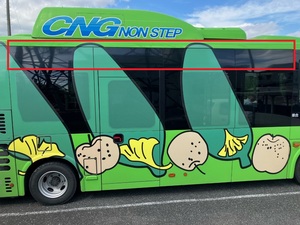 車外側部広告イメージ図