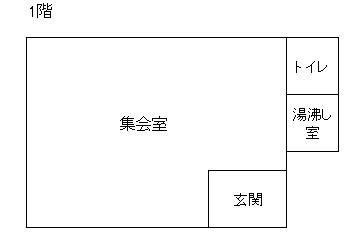 東町集会所のフロア図