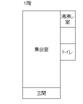 本町集会所のフロア図