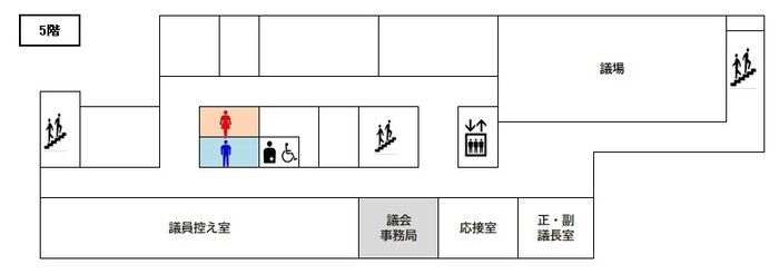 本庁舎5階フロア図