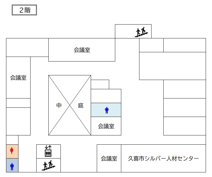 栗橋行政センター2階フロア図