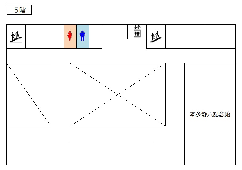 菖蒲行政センター5階フロア図